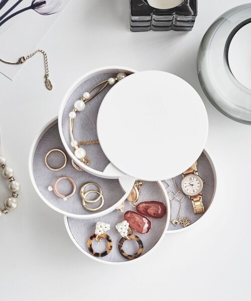 tower 収納 「tower」 アクセサリートレー4段 回転式 : ZOZOTOWN Yahoo