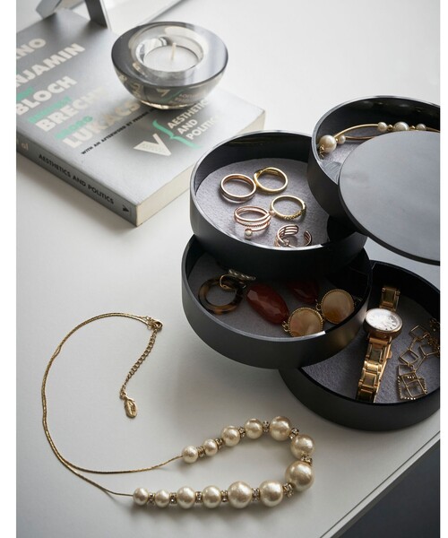 tower 収納 「tower」 アクセサリートレー4段 回転式 : ZOZOTOWN Yahoo