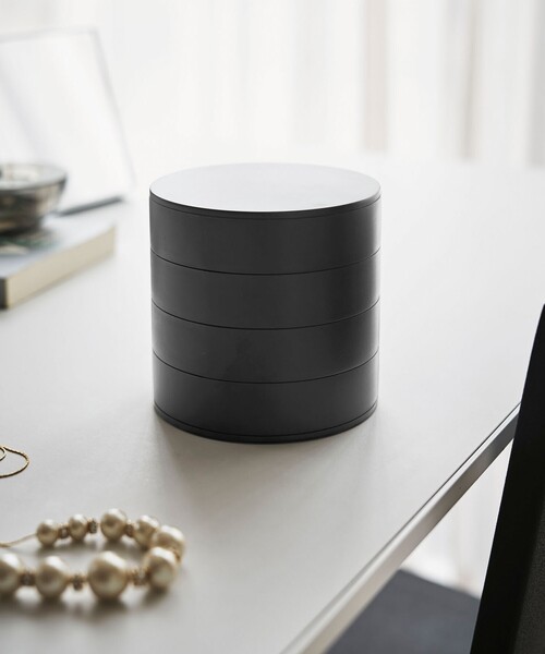 tower 収納 「tower/タワー」 アクセサリートレー4段 回転式