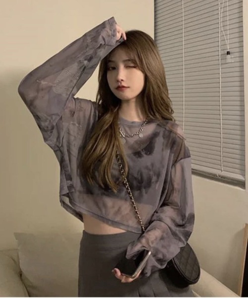 Jelly moo tシャツ 「 / ジェリームー 」 ショート丈 タイダイ柄
