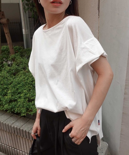 CORNERS tシャツ USAコットンタックスリーブTシャツ レディース