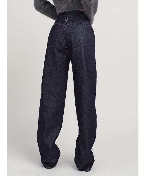 【A︎✿】Darich ダーリッチ バックデザインストレートデニムパンツ S ダーリッチ Darich バックデザインストレートデニムパンツ