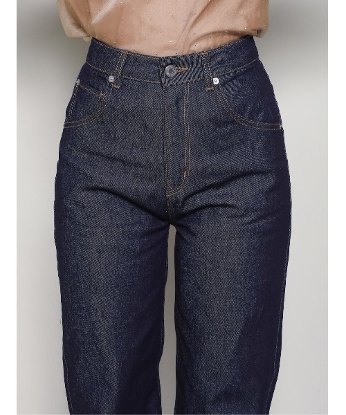 【A︎✿】Darich ダーリッチ バックデザインストレートデニムパンツ S ダーリッチ Darich バックデザインストレートデニムパンツ
