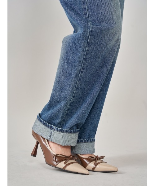 バックデザインストレートデニムパンツ（デニムパンツ）｜Darich