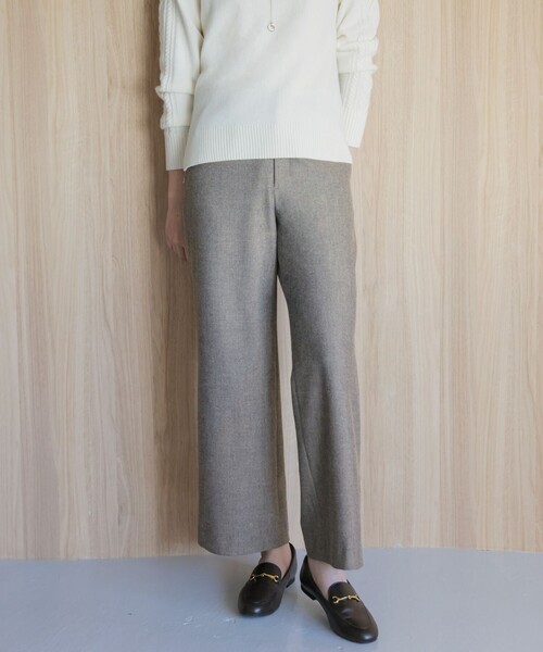 新品タグ付　【洗える】チェルビック セミワイド パンツ　J.PRESS J.PRESS パンツ 「洗える」チェルビック セミワイド レディース