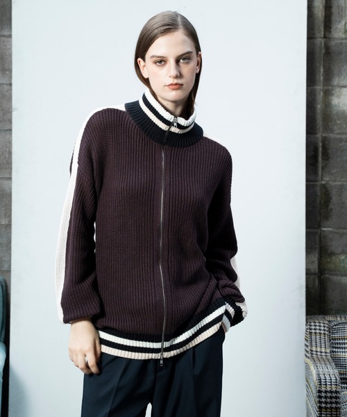Glanss セーター ニット drivers line knit / ドライバーズ