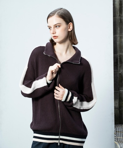 Glanss セーター ニット drivers line knit / ドライバーズ