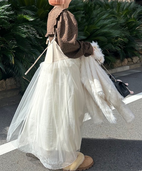 Alley Tokyo ワンピース チュールフリルキャミワンピース : ZOZOTOWN