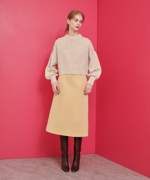 LOULOU WILLOUGHBY スパークルジャガードスカート LOULOU WILLOUGHBY（ルルウィルビー） スカート 「LOULOU WILLOUGHBY