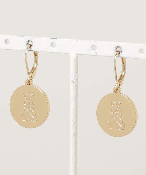 Ralph Lauren★ロゴ・ドロップ/ピアス LAUREN RALPH ピアス ゴールドプレーテッド ロゴ ドロップ