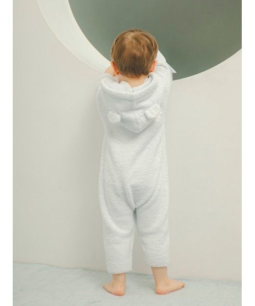 ベビー服 ロンパース 「限定カラーあり」「BABY」パウダーベアロンパースの画像