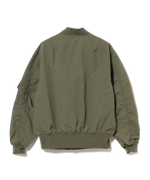PHIGVEL ダメージ加工 ミリタリー ブルゾン MA-1 L MELTON MA-1 JACKET - GRAY - – TENG STORE OSAKA