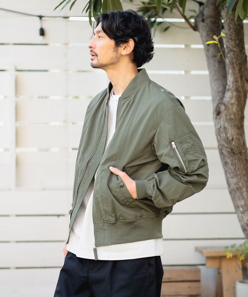 コート テーラード ＭＡ−1 ジャケット B：MING by BEAMS ma1 ma-1 撥水 CORDURA(R) MA-1 メンズ