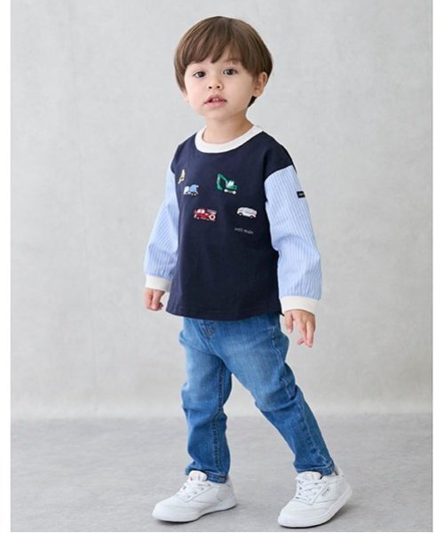 パンツ 「オーガニック」デニムストレートパンツ(キッズサイズ) キッズ 子供服 女の子 | petit main | 03