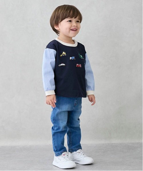 パンツ 「オーガニック」デニムストレートパンツ(キッズサイズ) キッズ 子供服 女の子 | petit main | 04