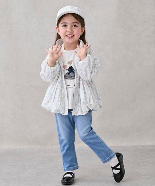 パンツ 「オーガニック」デニムストレートパンツ(キッズサイズ) キッズ 子供服 女の子 | petit main | 09