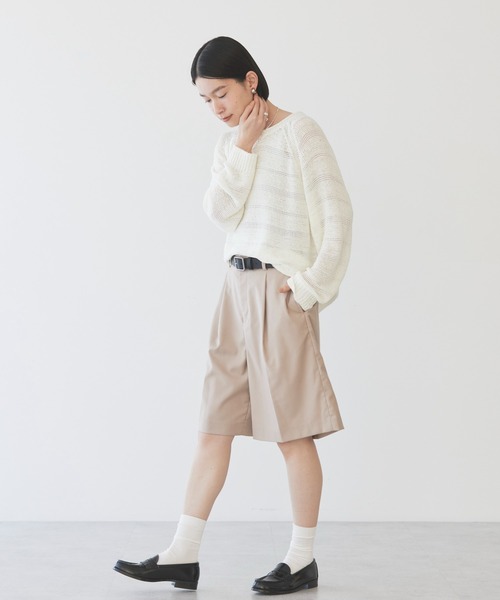 AMERICAN HOLIC マルチサイズ パンツ センタープレスタックハーフ  