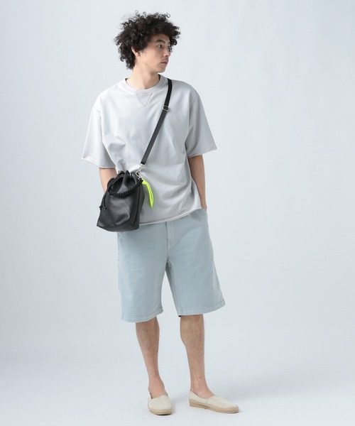 巾着バッグ【アミさん専用】 BAYFLOW ショルダーバッグ アミコミハンドルPU巾着バッグ（ユニ