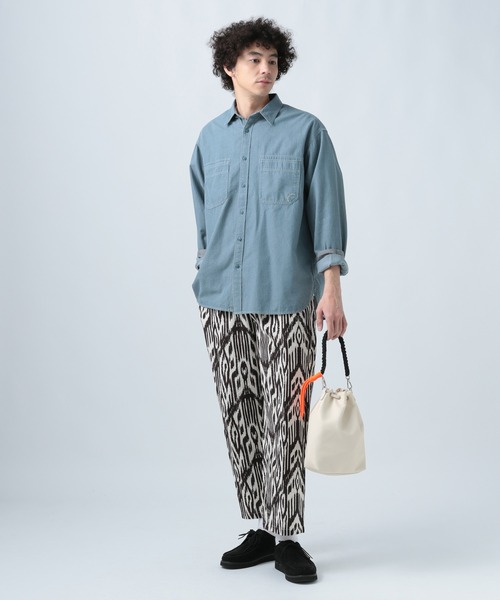 巾着バッグ【アミさん専用】 BAYFLOW ショルダーバッグ アミコミハンドルPU巾着バッグ（ユニ