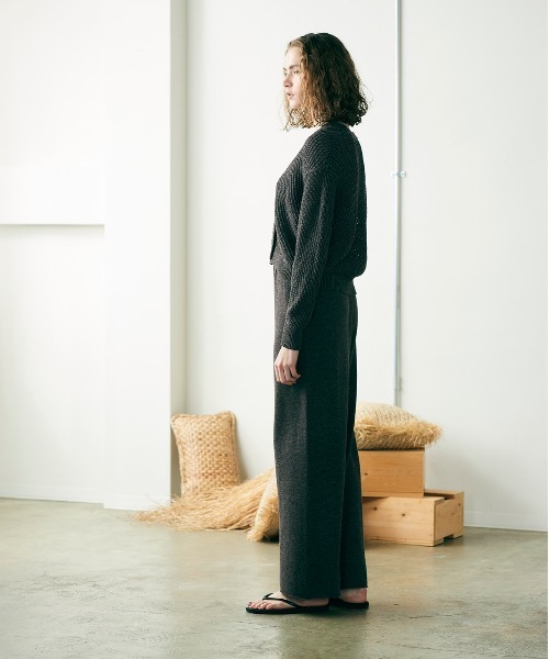 WALANCE カーディガン paper mesh knit cardigan レディース