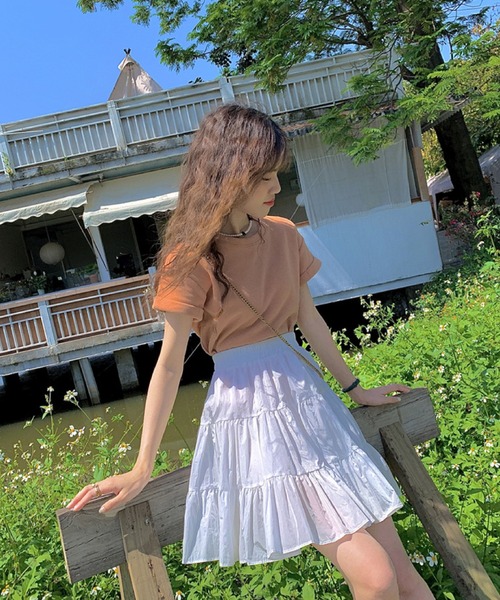 2ly2 スカート 夏映えカラー軽やかティアードハイウエスト 2ly2 スカート 夏映えカラー軽やかティアードハイウエスト