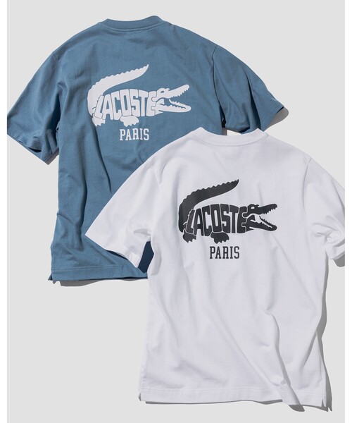 LACOSTE ロゴTシャツ Lacoste ロゴ Tシャツ | ブルー | FARFETCH JP