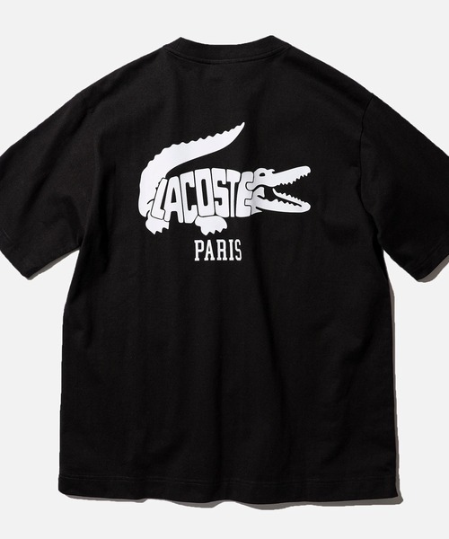 LACOSTE ロゴ入り 黒 Tシャツ　Lサイズ Lacoste ロゴ Tシャツ | ブラック | FARFETCH JP