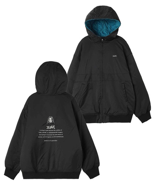 X-girl ブルゾン ジャンバー 3WAY BICOLOR JACKET レディース