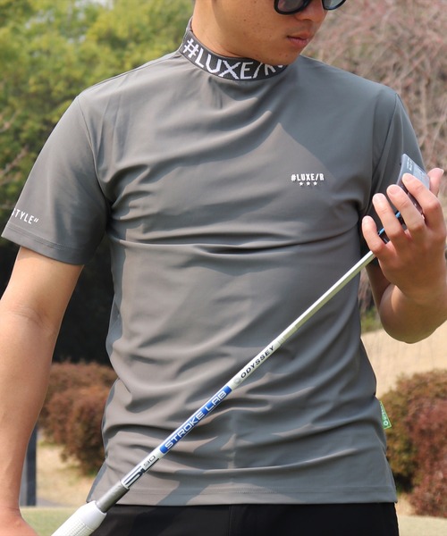 tシャツ (RM)「LUXE/R GOLF」COOL ＆ DRY ストレッチ スムース ロゴ