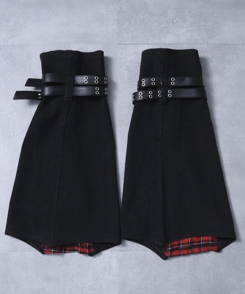 Amilige レッグウォーマー ベルト付きZIPレッグウォーマー
