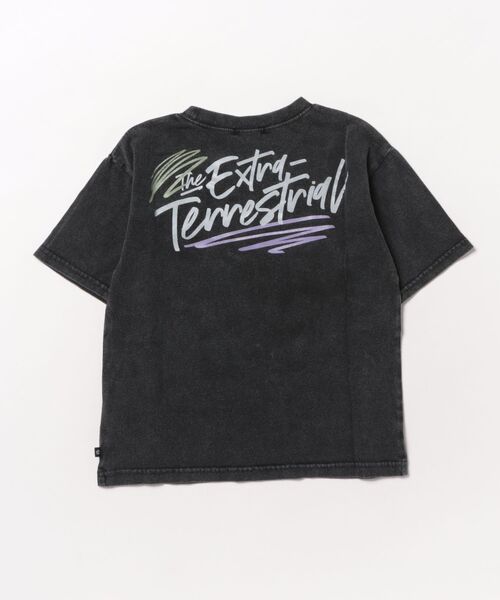E.T.　ベビー用　Tシャツ 接触冷感】WASKマーク箔プリント天竺Tシャツ(100~160cm)(100cm グレー