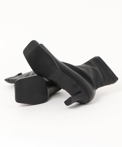 「AMAIL」 オープントゥブーツ M ブラック レディース_画像3