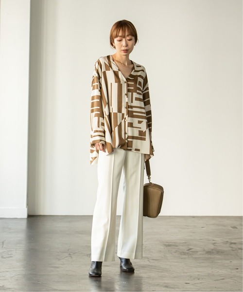 「NOBLE」 パンツ 36 ベージュ レディース_画像4