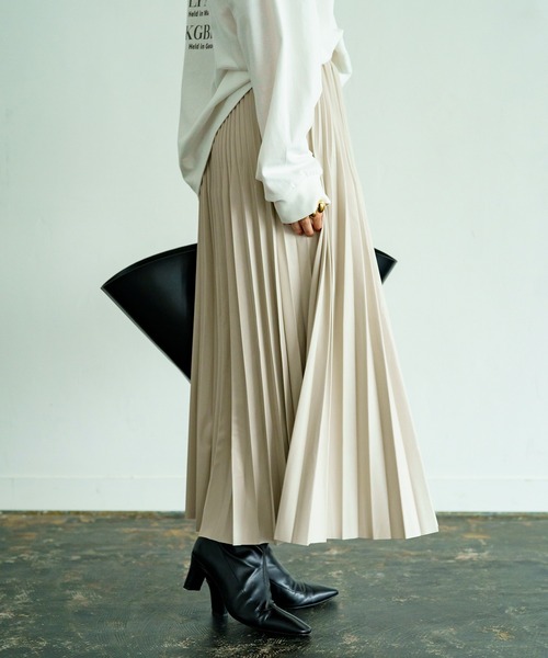 「LOUNGEDRESS」 プリーツスカート FREE ブラック レディース_画像6