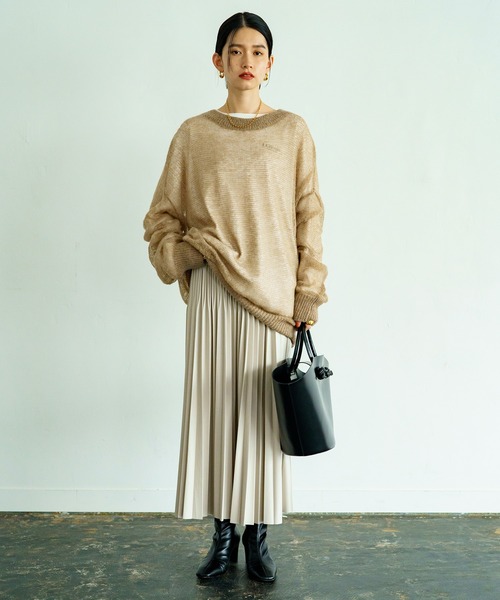 「LOUNGEDRESS」 プリーツスカート FREE ブラック レディース_画像7