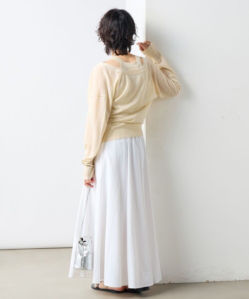 新品・タグ付き！ ＮＯＬＬＥＹ＇Ｓ  綺麗色フレアースカート NOLLEY'S Sophi スカート 高機能 タスランフレアロングスカート