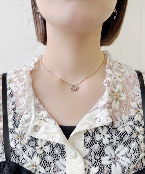 【ANNA SUI】即対応 バタフライモチーフ ネックレス ANNA SUI】即対応 バタフライモチーフ チョーカーネックレス