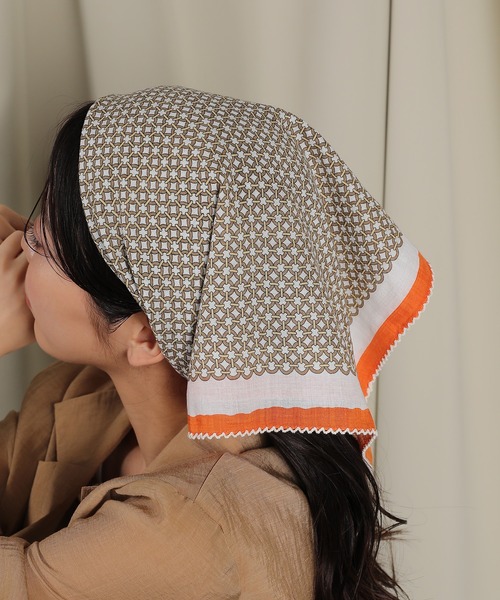 vintage shadeのスカーフ(レース付き) vintage shadeのスカーフ(レース付き) vintage shadeのスカーフ
