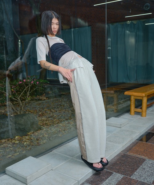 THINGS THAT MATTER シアージャージシャツウィズベアトップ THINGS THAT MATTER SHEER JERSEY SHIRTS WITH BARE TOP