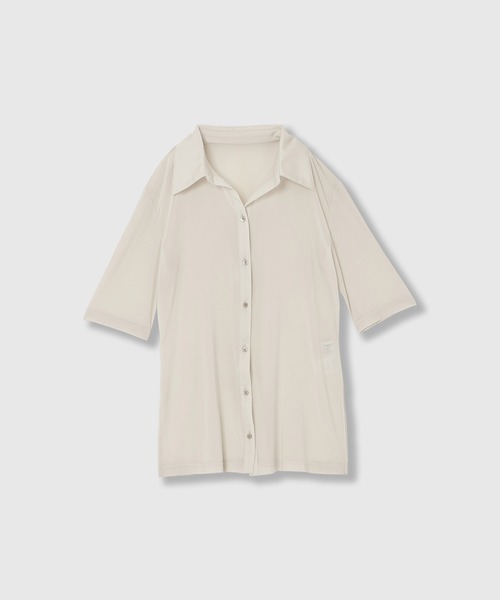THINGS THAT MATTER シアージャージシャツウィズベアトップ THINGS THAT MATTER SHEER JERSEY SHIRTS WITH BARE TOP