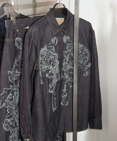ブラウス シャツ TAAKK DENIM SHIRT TA25SS-SH317：シャツ レディース