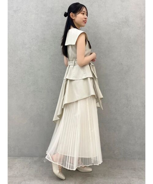 アシメプリーツトレンチワンピース dazzlin dazzlin ワンピース アシメプリーツトレンチワンピース