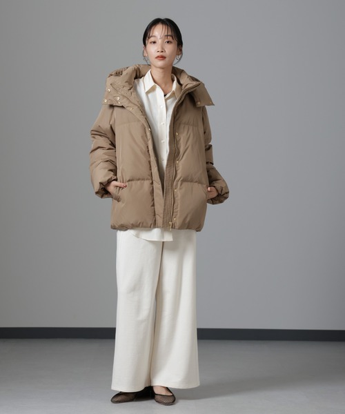 NANO universe（ナノ・ユニバース） ダウンジャケット FREE ブラック