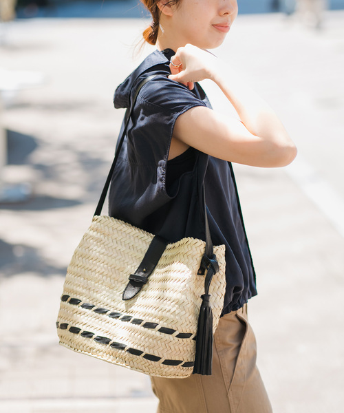 未使用【KECH LeS ESSENTIELS】2WAYカゴバッグ KECH LeS ESSENTIELS/ケシュルエッセンシャル】2WAYカゴバッグ