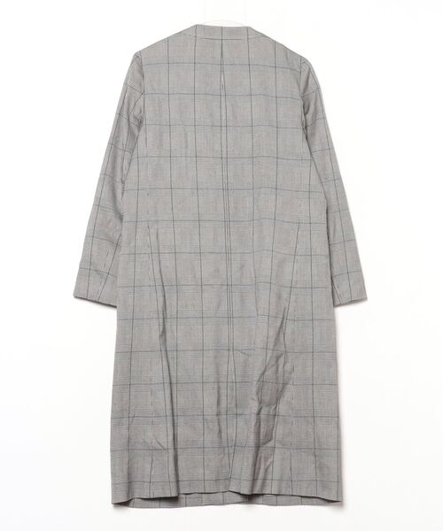 cocoさん専用 SLOBE IENA ノーカラーダブル前コート SLOBE IENA 「SLOBE IENA」 ノーカラーコート 38 グレー