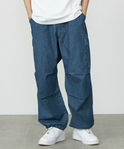 モ*ロ様 希少　Lee ダークブルー カーゴパンツ Lee（リー） ジーンズ Lee/リー「リニューアル」FLeeasy CARGOイージー