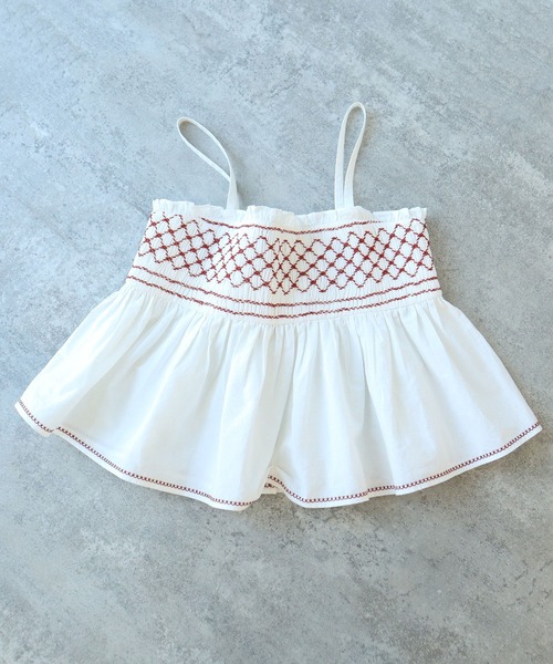 ブラウス シャツ smocking cami ブラウス レディース