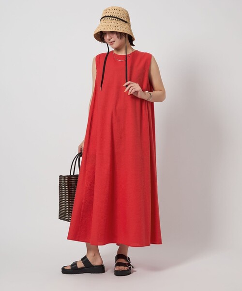 【未使用新品】green label relaxing ノースリーブ ワンピース green label relaxing ワンピース ライトメモリー ノースリーブ