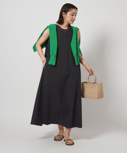 【未使用新品】green label relaxing ノースリーブ ワンピース green label relaxing ワンピース ライトメモリー ノースリーブ