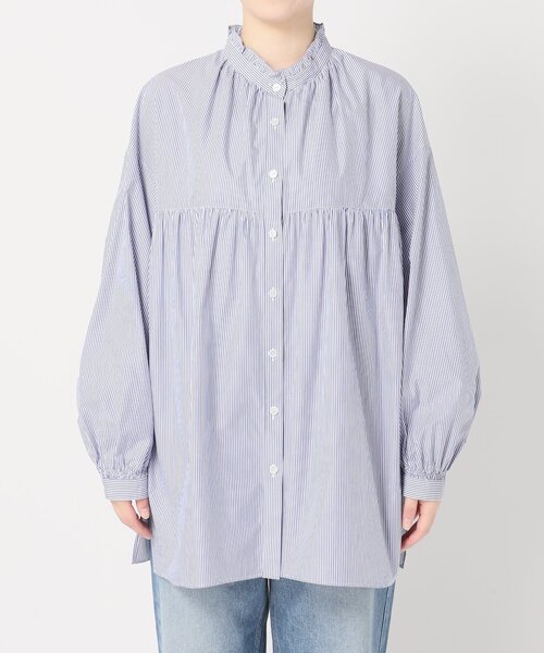 「Spick & Span」 長袖ブラウス - ネイビー レディース